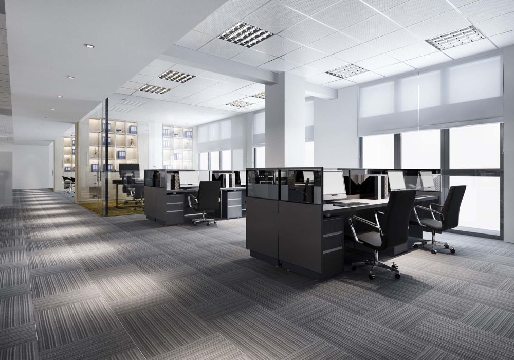 3d rendering business meeting and working room on office buildin 3d rendering business meeting and working room on office building