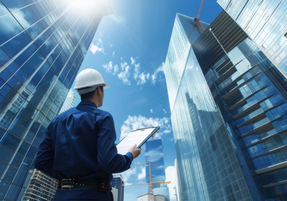 Constructtoin industry background illustration generated by ai Constructtoin industry background illustration generated by ai